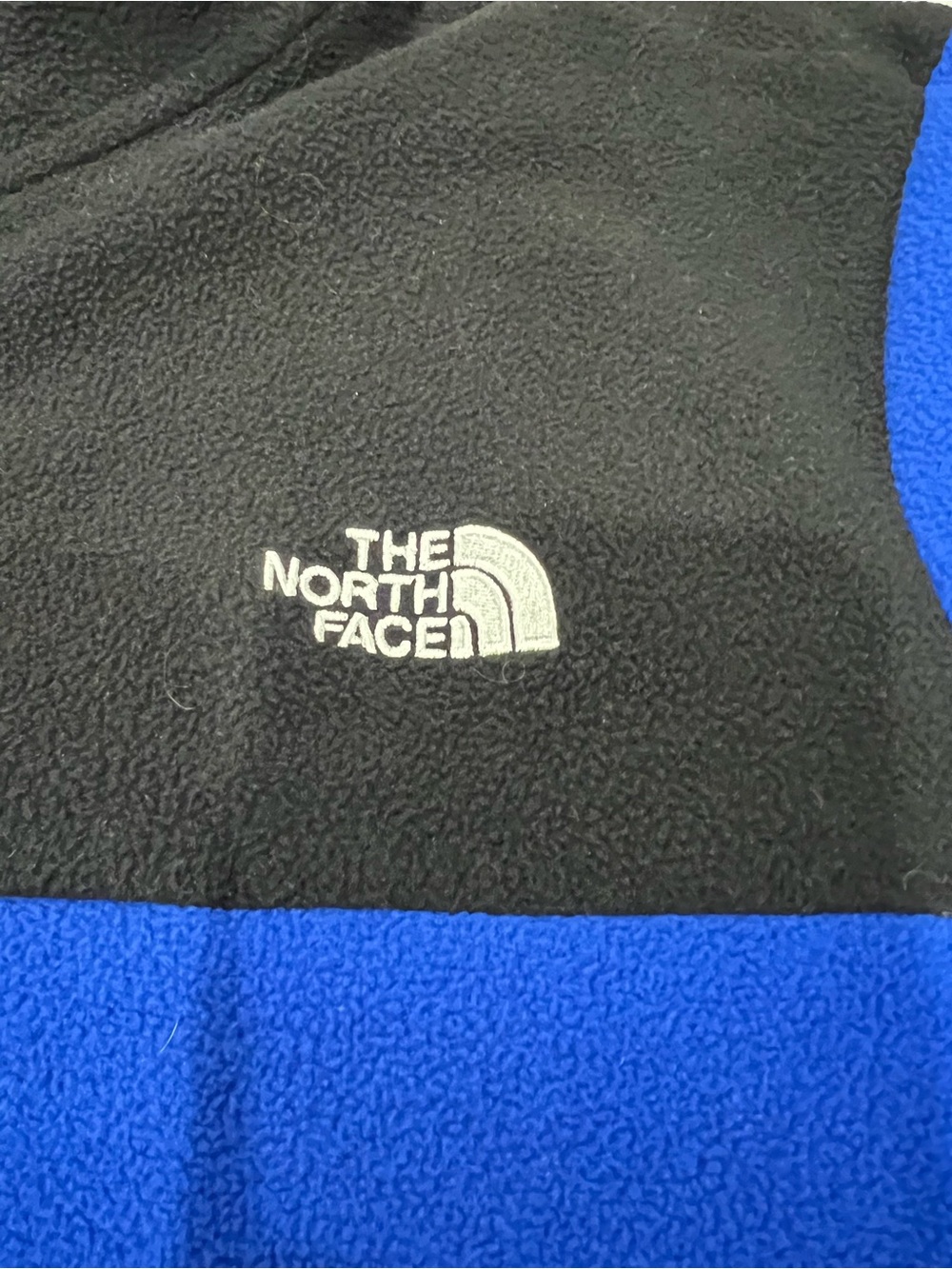 North Face PolarTec Full Zip Fleece Jacket Blue Circular Design Men’s Size Small - Picture 8 of 14